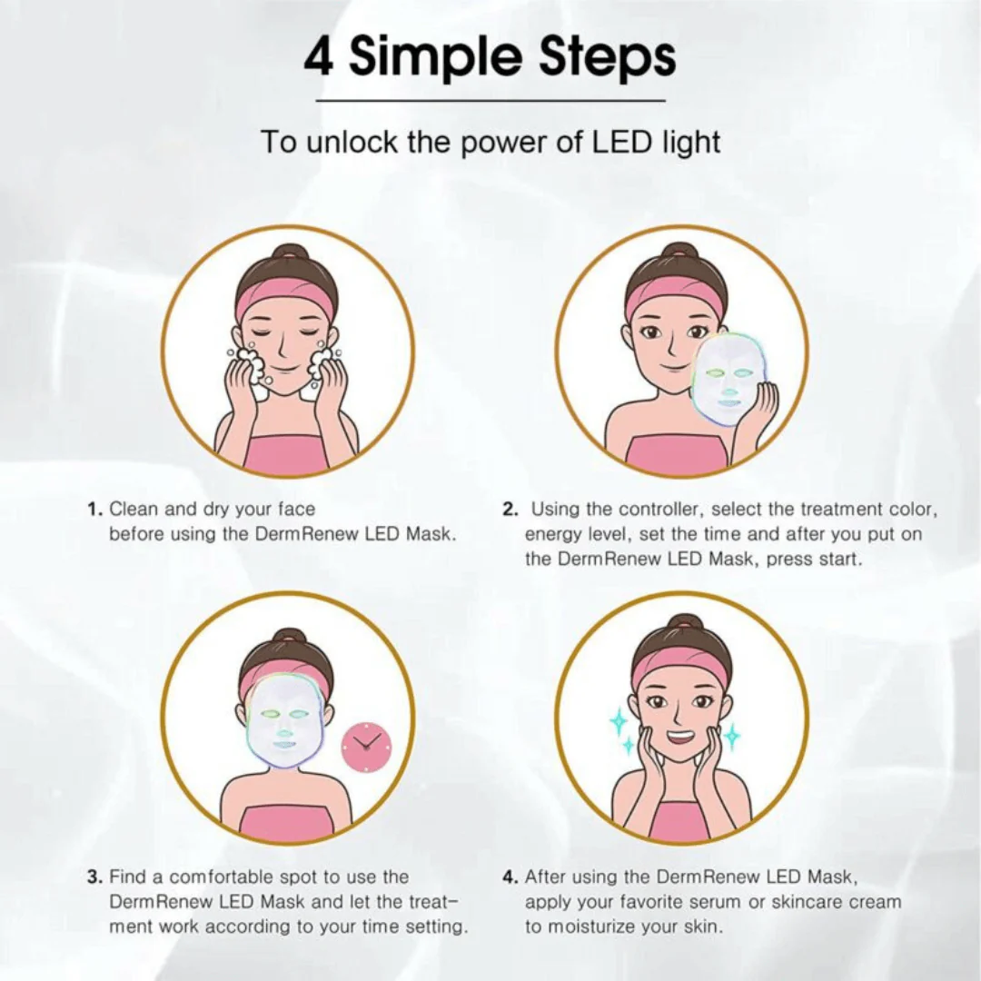 LED Light Therapy Face Mask for Flawless Skin - Image 6