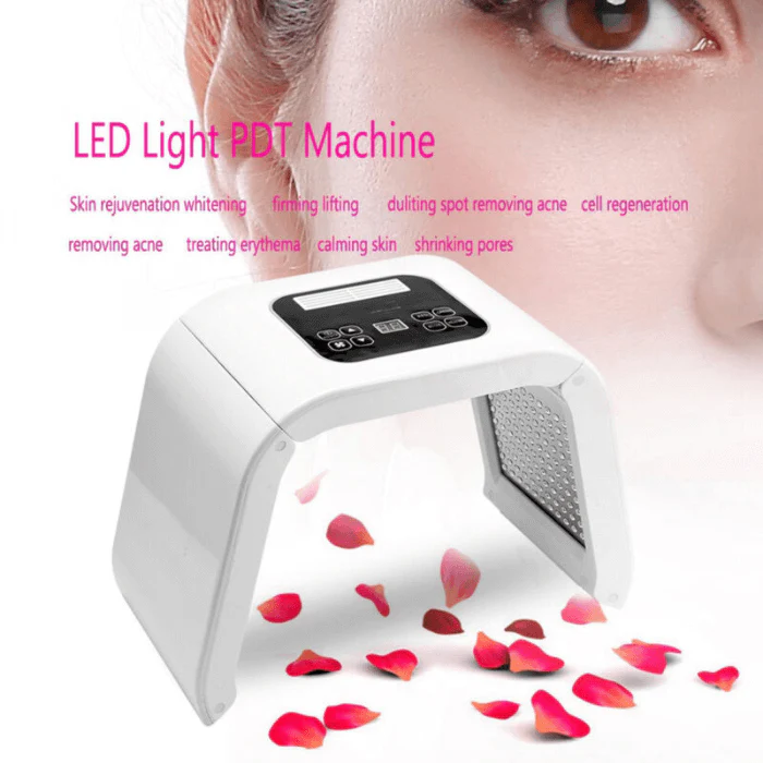4 Colours LED Light Facial Therapy Skin Care Rejuvenation - Image 4